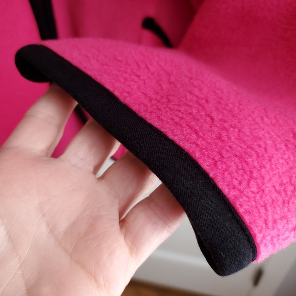 VINTAGE Celia Tejada Pink Fleece Poncho Style Jacket Women's - Picture 11 of 15